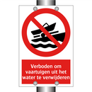 Verboden om vaartuigen uit het water te verwijderen