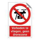 Verboden te vliegen, geen dronezone