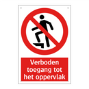Verboden toegang tot het oppervlak