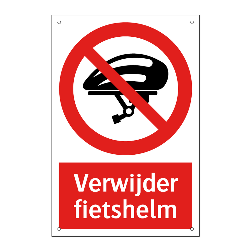 Verwijder fietshelm