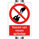 Voeren van vissen verboden