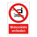 Waterskiën verboden