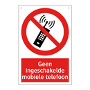 Geen ingeschakelde mobiele telefoon