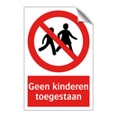 Geen kinderen toegestaan