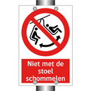 Niet met de stoel schommelen