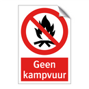Geen kampvuur