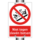 Niet tegen sleeën botsen