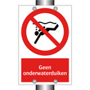 Geen onderwaterduiken