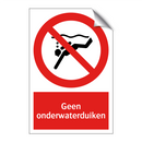 Geen onderwaterduiken