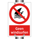 Geen windsurfen