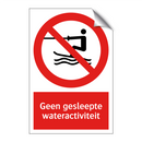 Geen gesleepte wateractiviteit