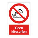 Geen kitesurfen