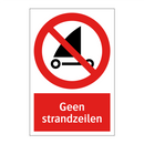 Geen strandzeilen