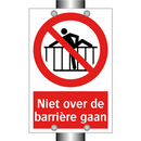Niet over de barrière gaan