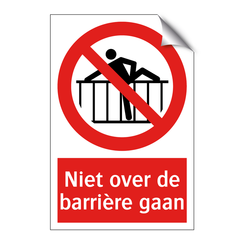 Niet over de barrière gaan