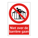 Niet over de barrière gaan