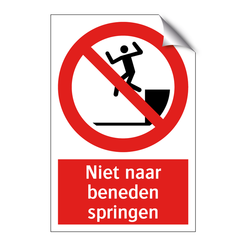 Niet naar beneden springen
