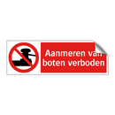 Aanmeren van boten verboden