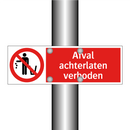 Afval achterlaten verboden