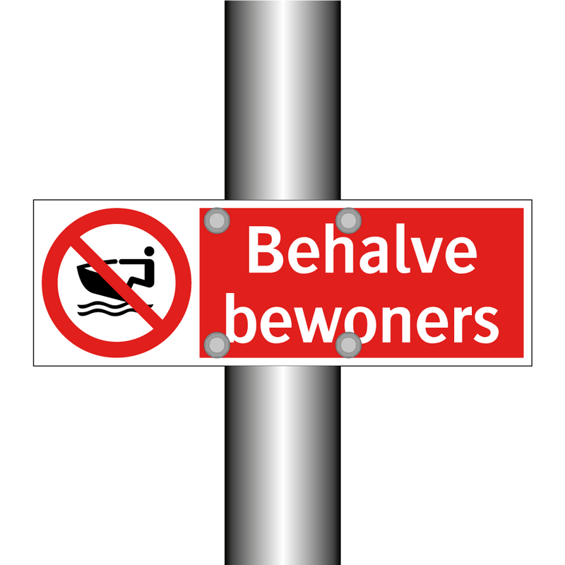 Behalve bewoners