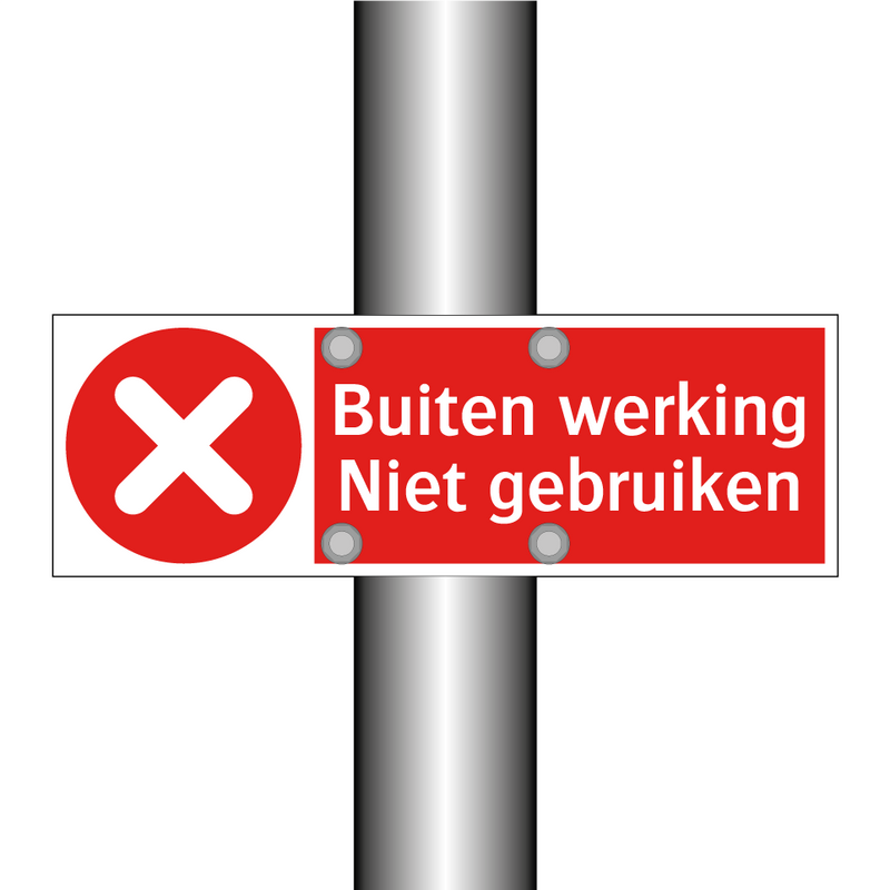 Buiten werking Niet gebruiken
