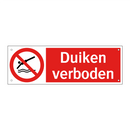 Duiken verboden