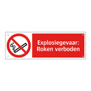 Explosiegevaar: Roken verboden