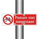 Fietsen niet toegestaan
