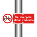Fietsen op het strand verboden