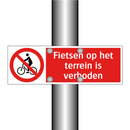 Fietsen op het terrein is verboden