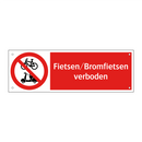 Fietsen/Bromfietsen verboden