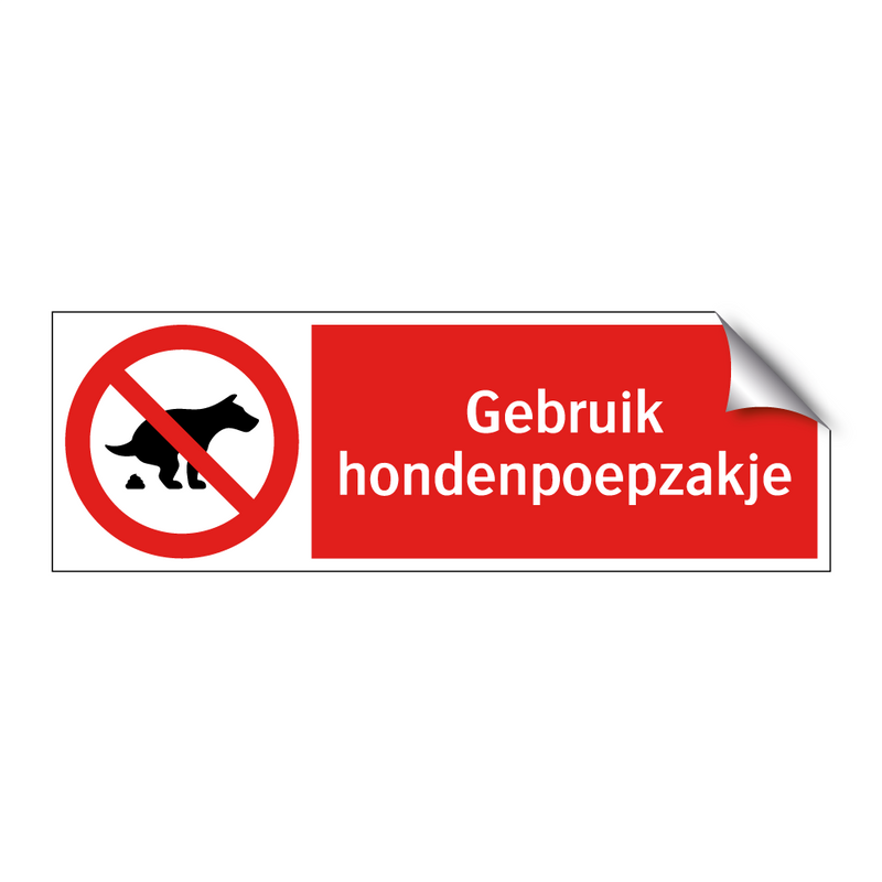 Gebruik hondenpoepzakje