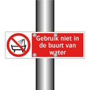 Gebruik niet in de buurt van water