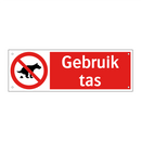 Gebruik tas