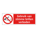 Gebruik van slimme brillen verboden