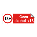 Geen alcohol <18