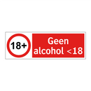 Geen alcohol <18
