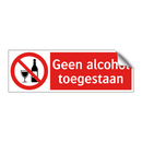 Geen alcohol toegestaan