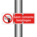 Geen contante betalingen