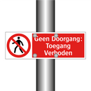 Geen Doorgang: Toegang Verboden