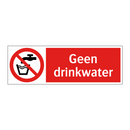 Geen drinkwater