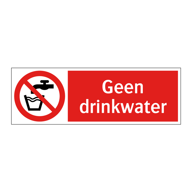 Geen drinkwater