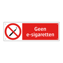 Geen e-sigaretten