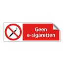 Geen e-sigaretten