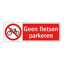 Geen fietsen parkeren