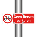 Geen fietsen parkeren