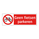 Geen fietsen parkeren