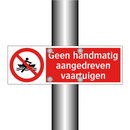 Geen handmatig aangedreven vaartuigen