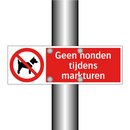 Geen honden tijdens markturen