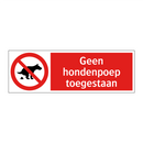 Geen hondenpoep toegestaan